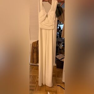 Lulu's white Wide Leg Jumpsuit